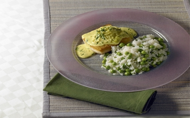 Pescado en salsa de mostaza